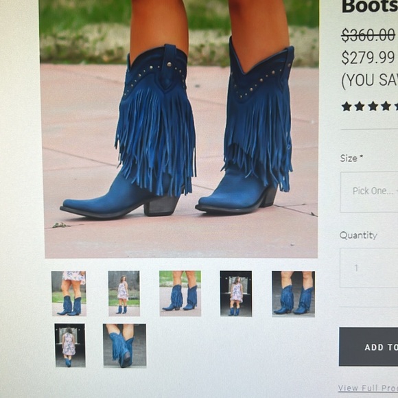 Corral fringe boots size 9 - Picture 11 of 13